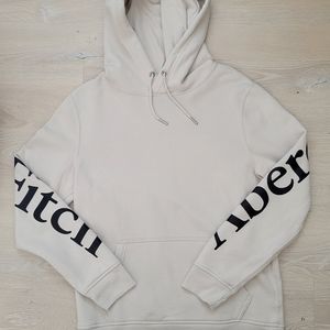 Abercrombie and Fitch Cream hoodie